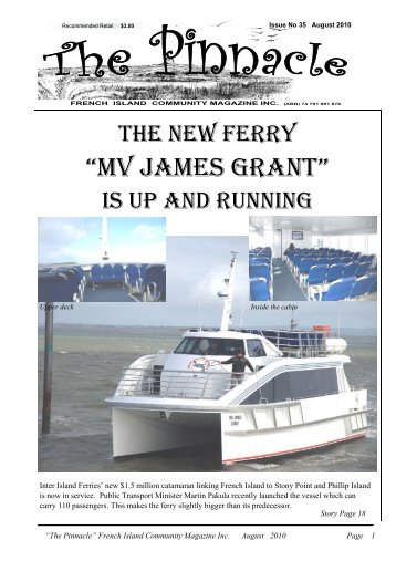 “MV JAMES GRANT” - French Island Community Association.