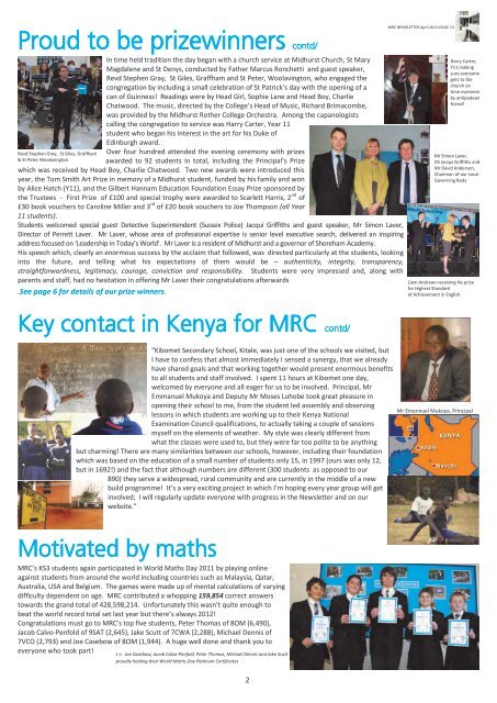 Midhurst Rother College Newsletter Issue 13