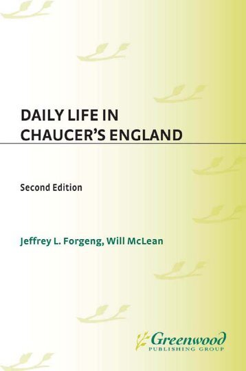 Daily Life in Chaucer's England - Faculty of Music