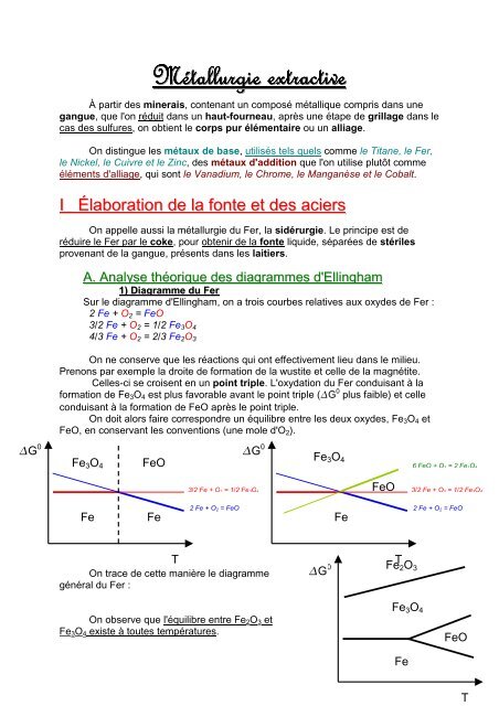 Metallurgie Extractive Chez