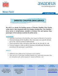 EMIRATES CHAUFFER DRIVE SERVICE - Amadeus