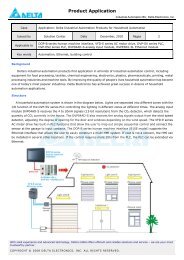 Product Application - Delta Electronics