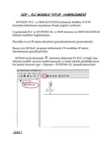 dop - plc modbus tcp\ıp haberleşmesđ - Delta Otomasyon • Ana sayfa