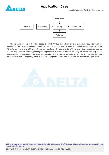 Application Case - Delta Electronics