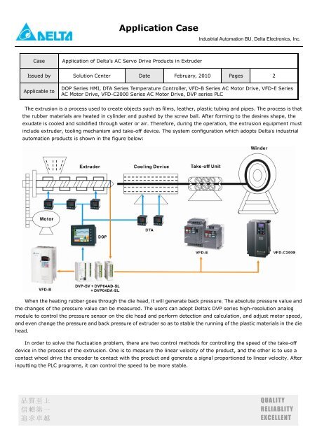 Application Case - Delta Electronics