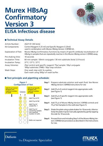 09 Murex Technical flyers - Murex HBsAG Confirmatory ... - DiaSorin