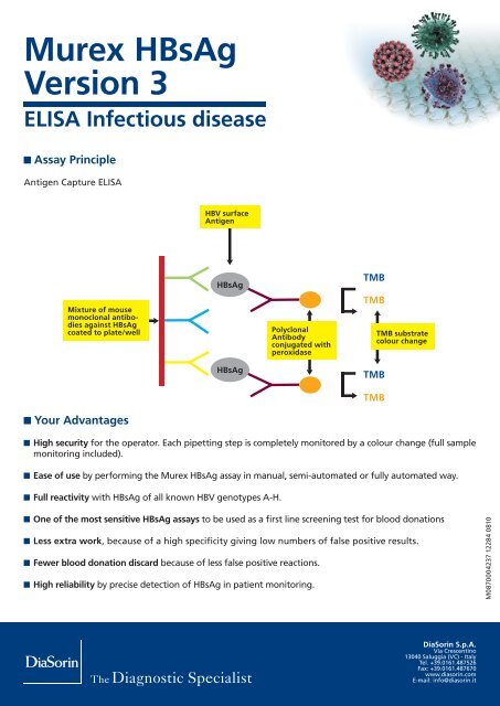 10 Murex Technical flyers - Murex HBsAG Version 3_02 ... - DiaSorin