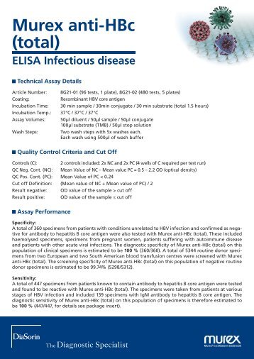 Murex HBV anti-HBc.pdf - DiaSorin