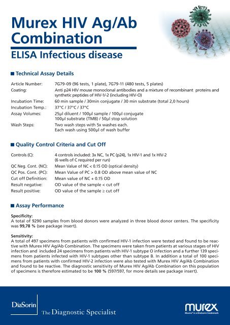 Murex HIV AgAb Combination.pdf - DiaSorin