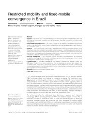 Restricted mobility and fixed-mobile convergence in Brazil