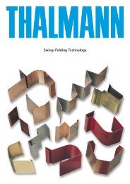 Swing-Folding Technology - Thalmann Maschinenbau AG