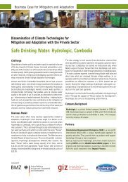 Safe Drinking Water: Hydrologic, Cambodia - GIZ
