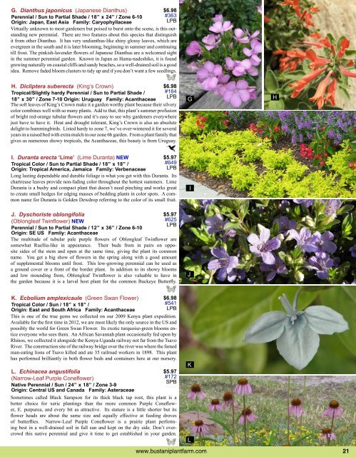 Download Catalog - Bustani Plant Farm