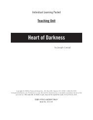 Heart of Darkness - Teaching Unit: Sample Pages - Prestwick House