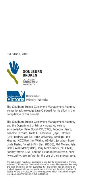 Weeds - Goulburn Broken Catchment Management Authority