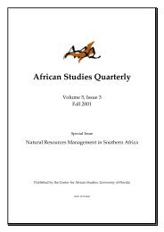 Download Entire Issue - PDF - Center for African Studies - University ...