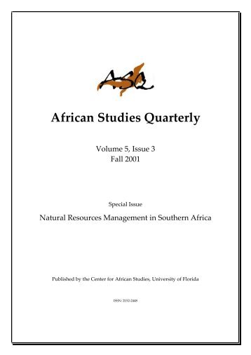 Download Entire Issue - PDF - Center for African Studies - University ...