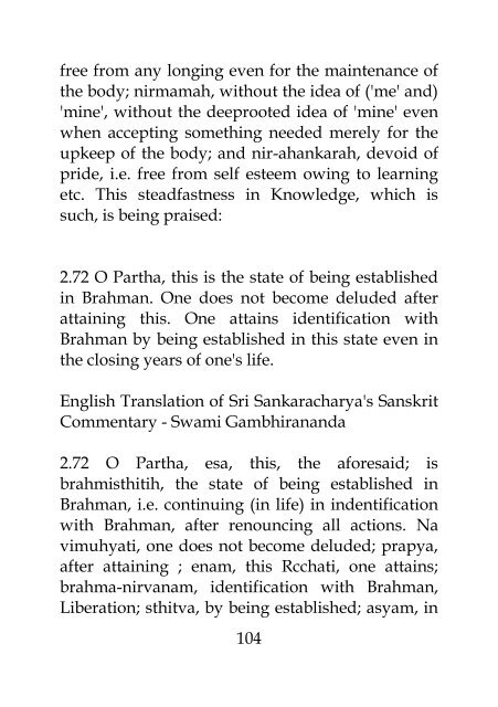 Bhagavad Gita Bhasya (Gambhirananada)