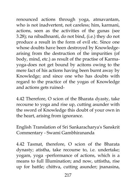 Bhagavad Gita Bhasya (Gambhirananada)