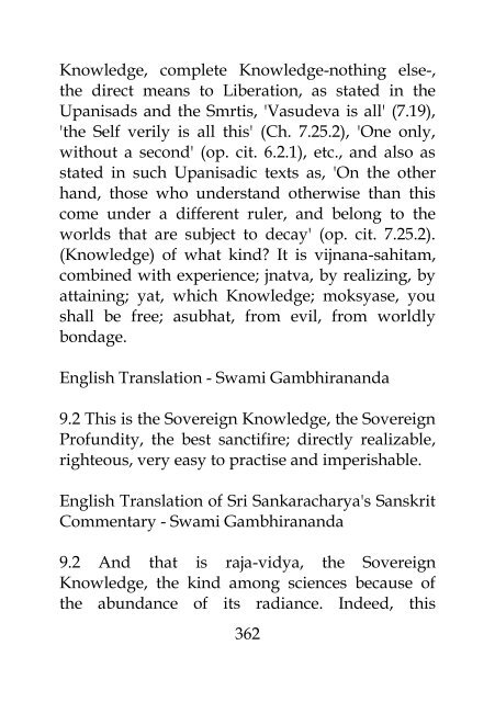 Bhagavad Gita Bhasya (Gambhirananada)