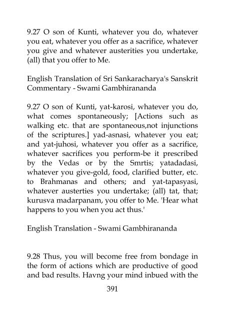 Bhagavad Gita Bhasya (Gambhirananada)