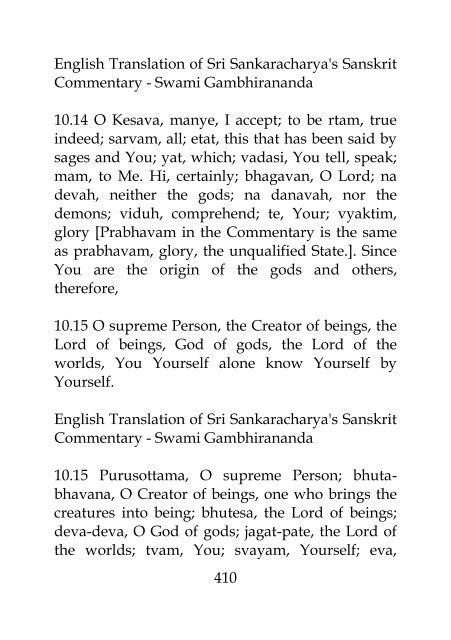Bhagavad Gita Bhasya (Gambhirananada)