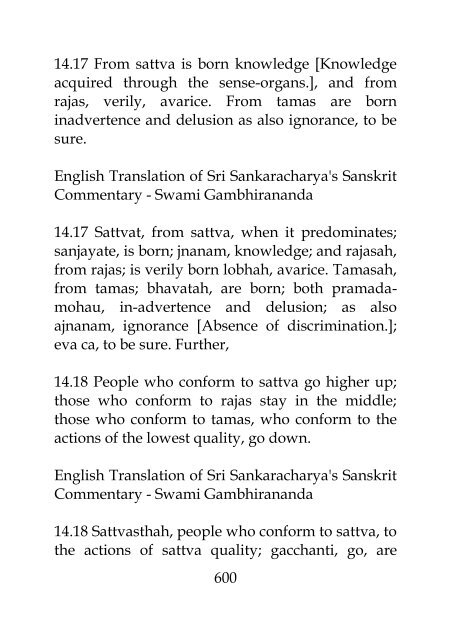 Bhagavad Gita Bhasya (Gambhirananada)