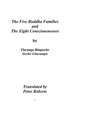 The Five Buddha Families - of Thrangu Rinpoche