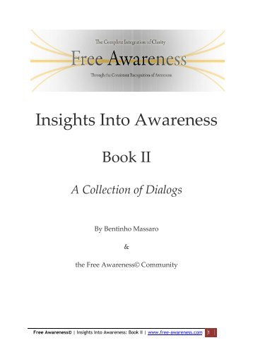 Insights Into Awareness - Book II - A Collections of ... - Free Awareness