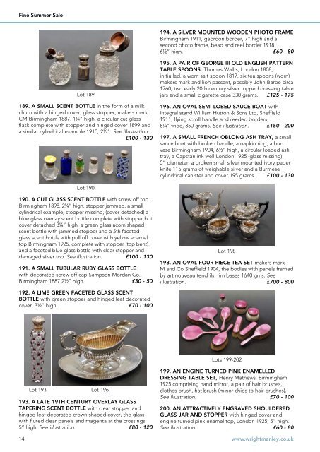 Fine Summer Antiques Auction - Wright Manley