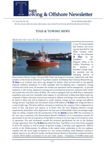 Download Newsletter 48 2011 - Towingline.com