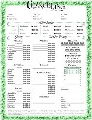 changeling the lost 2nd edition specialty changeling the lost 2nd edition specialty