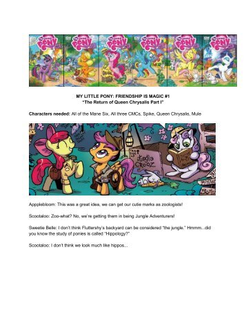 MY LITTLE PONY: FRIENDSHIP IS MAGIC #1 “The ... - deviantART