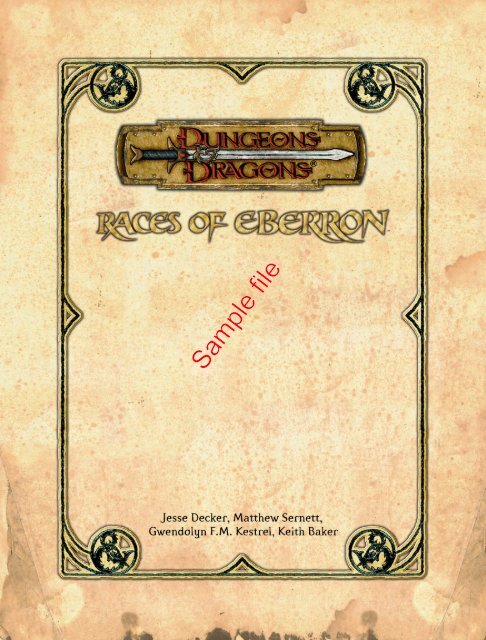 Races of Eberron.indd - RPGNow