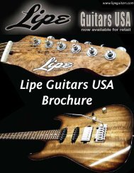 Lipe Guitars USA Brochure - NAMM