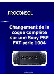 Changement de la coque complète Sony PSP FAT proconsol