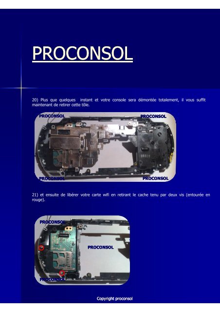 Changement de la coque complète Sony PSP FAT proconsol