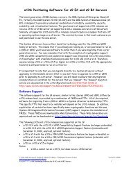 z/OS Positioning Software for z9 EC and z9 BC Servers