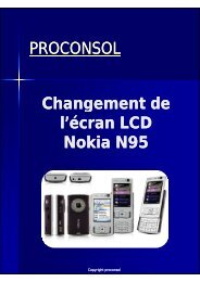 PROCONSOL Changement de Changement de l'écran LCD Nokia ...