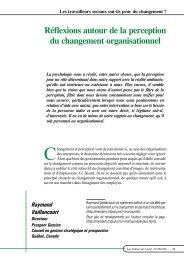 Réflexions autour de la perception du changement ... - ACTIF