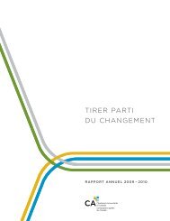 2009-2010 : Tirer parti du changement - iCCA.ca