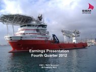 Company Presentation 4Q 2012 - Siem Offshore AS