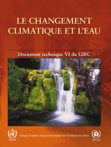 LE CHANGEMENT CLIMATIqUE ET L'EAU - IPCC