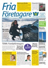 Fria Företagare nr 1-2011 - Företagarförbundet