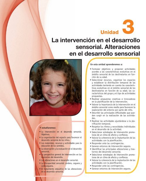 La intervención en el desarrollo sensorial ... - McGraw-Hill