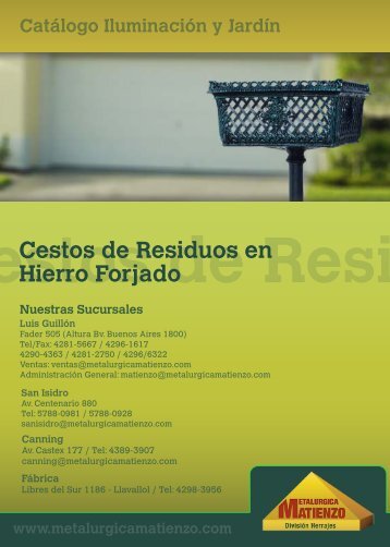 Cestos de Residuos en Hierro Forjado