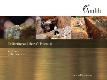 Delivering on Liberia's Potential - Mine Africa
