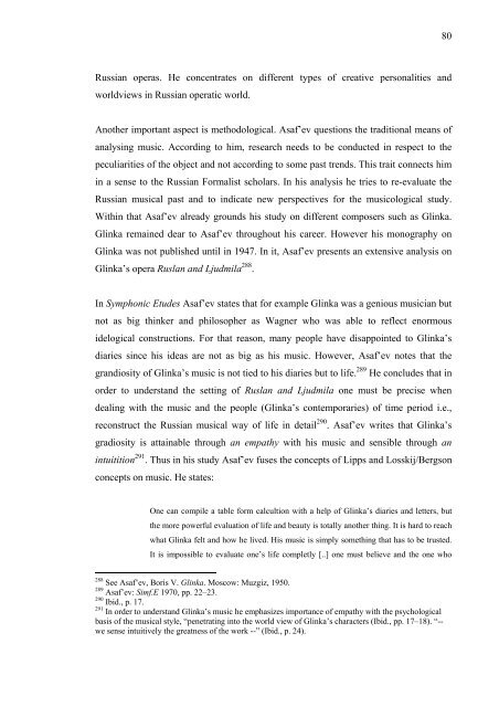 Boris Asaf'ev and the Soviet Musicology - E-thesis