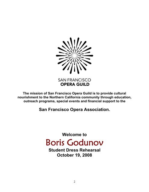 Boris Godunov - San Francisco Opera