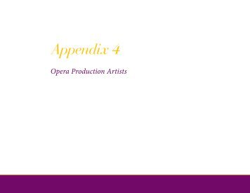 Appendix 4: Opera Production Artists - Indiana University Press